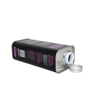 Lata Rectangular Plana con Tapa de Rosca de Hojalata para Líquidos Químicos, Envase a Prueba de Fugas para Detergentes de Limpieza con Logotipo y Patrón de Color Personalizados - Product Image 4