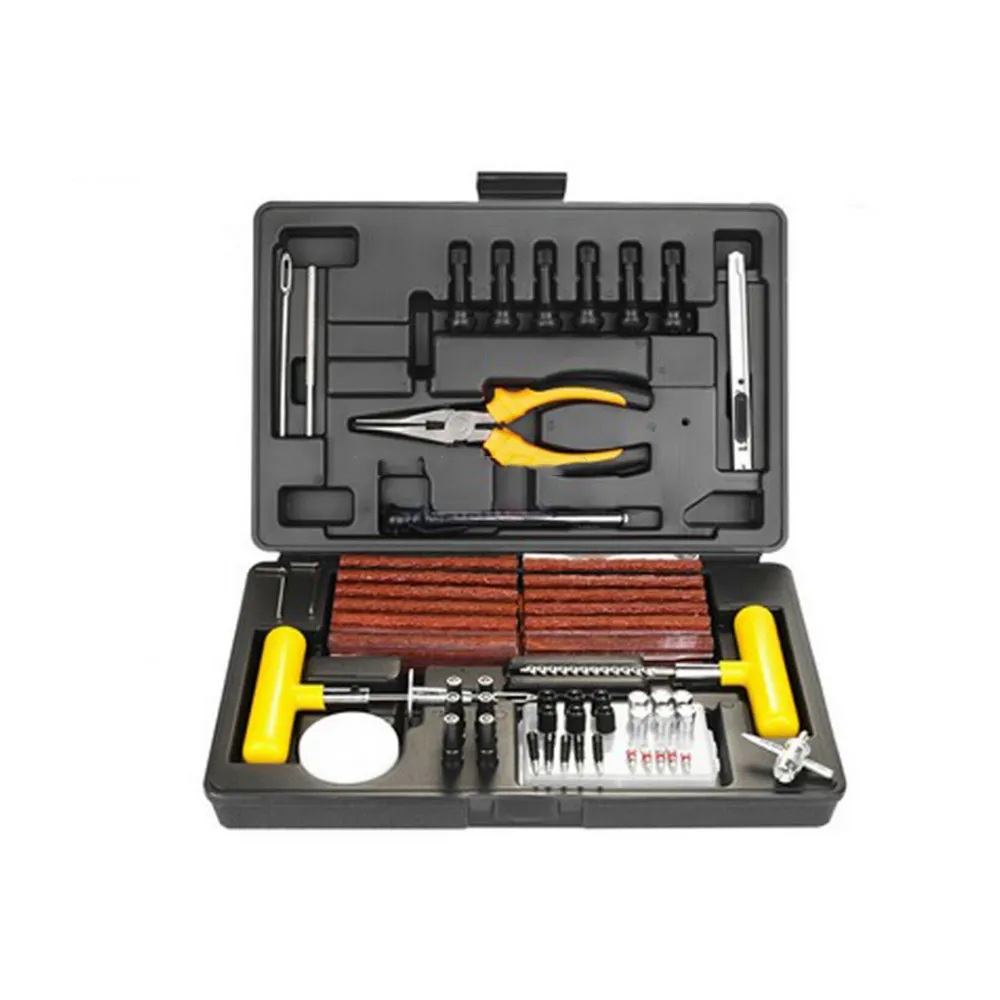 Tire Repair Kit 93 Pcs Heavy Duty Tire Plug Kit für Car Truck RV ATV Tractor Trailer Motorcycle-Universal Tire Repair Tools zu