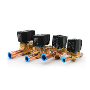 Vannes solénoïdes Shangheng FDF15MG 5/8 et 3/4 en laiton à souder pour climatisation et entrepôt frigorifique - Product Image 1