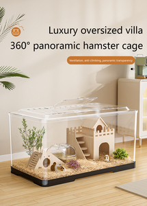 <span class=keywords><strong>Jaula</strong></span> Ecológica para Hámster, Villa Extra Grande, Transpirable, <span class=keywords><strong>Casa</strong></span> para Hámster Dorado, Nido de Escondite, <span class=keywords><strong>Jaula</strong></span> Transparente de Acrílico - Product Image 2