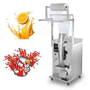 Full Automatic Plastic Pouch Small Bag Fruit Juice Milk Mineral Water Liquid Sachet Filling Packaging Machine