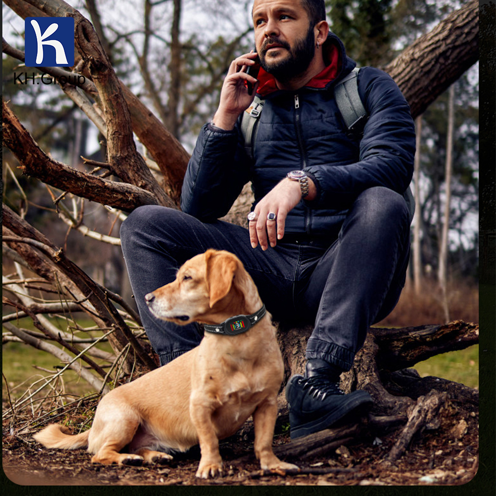 Kunhong KH-PD216 USB Rechargeable Modern Anti-Barking Electric Shock Dog Collar with LCD Display