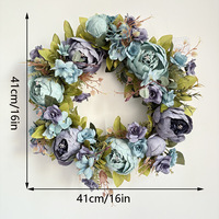 Guirlande artificielle en soie de pivoine, ornement suspendu, décoration de porte de mariage / arche florale et décoration de salon
