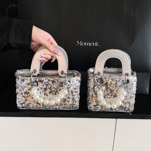 Vendita calda Bling carine signore <span class=keywords><strong>Mini</strong></span> borsa a tracolla e borse di lusso giovani donne perle <span class=keywords><strong>Mini</strong></span> borse Tote per ragazze - Product Image 1