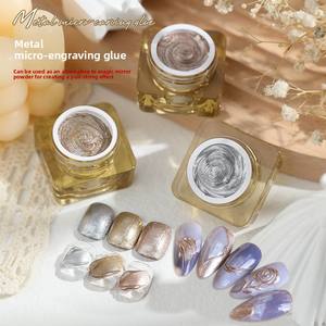 Gel 3D Transparente Semisólido para Moldear, Tallar, Esculpir, Frotar, Polvo de Espejo Desprendible, Sin Necesidad de Limpiar, Arte de <span class=keywords><strong>Uñas</strong></span> LED - Product Image 6