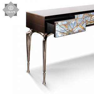 Americani di lusso console da tavolo albergo decorativo di legno d'epoca in acciaio console da tavolo <span class=keywords><strong>con</strong></span> cassetto - Product Image 3