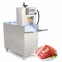 Machine à trancher la viande congelée avec moteur pour ventre de porc, bœuf, mouton, grand bacon, machine à trancher la viande congelée