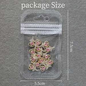 Phụ kiện trang trí móng tay hình bướm zircon bán chạy, nơ lấp lánh, đá quý hình chữ thập, hợp kim, thiết kế sang trọng, đồ trang trí móng tay, vật liệu làm móng - Product Image 6