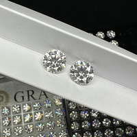 Véritable Super Blanc D Couleur Rond Brillant Taille 1 Carat Loose Moissanite Diamonds 8 Coeur 8 Flèche 3EX VVS1 Moissanite Stone