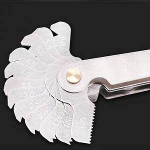 उच्च गुणवत्ता वाले मीट्रिक स्क्रू पिच गेज 60 डिग्री थ्रेड टेम्पलेट गेज सेट - Product Image 1