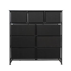 9 Drawer Dresser Fabric Storage <b>Cabinet</b> MDF Steel Modern Freestanding Bedroom Organizer Vietnam - Product Image 1