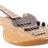 Magna Brand Direct Model MJB-03 4-String Jazz Bass Fretless Design Solid Top Maple & Ash Matt Finish
