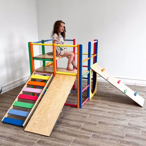 <span class=keywords><strong>Aire</strong></span> <span class=keywords><strong>de</strong></span> <span class=keywords><strong>jeux</strong></span> intérieure pour enfants, cadre d'escalade <span class=keywords><strong>Montessori</strong></span> en bois, pour enfants, grimpeur, triangle, barre <span class=keywords><strong>de</strong></span> singe - Product Image 2