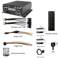 Enregistreur vidéo numérique mobile H.265 CMS 4G WIFI GPS 8CH AHD 4CH IPC pour la gestion de flotte de bus, autocars, métros et trains