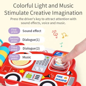 Giocattoli Educativi per Bambini in Età Prescolare, Libro Musicale Elettronico con <span class=keywords><strong>Auto</strong></span> della Polizia, Libro Didattico per Bambini con Suoni di Autobus e <span class=keywords><strong>Auto</strong></span> - Product Image 5
