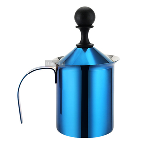 HIGHWIN <span class=keywords><strong>Mousseur</strong></span> à lait manuel en acier inoxydable à revêtement PVD <span class=keywords><strong>bleu</strong></span> Offre Spéciale personnalisé - Product Image 1