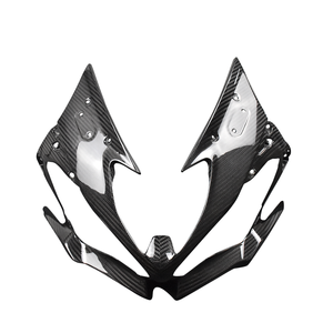 Carenado de Motocicleta Aplicable <span class=keywords><strong>ZX6R</strong></span> 636, Juego Completo Modificado de Fibra de Carbono, Guardabarros, Cubierta de Tanque de Combustible, Deflector de Viento, Negro - Product Image 2