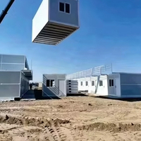 HAOSAI Maison pliable préfabriquée à faible coût, conteneur de stockage pliable en béton à montage rapide, maison pliable pour l'école