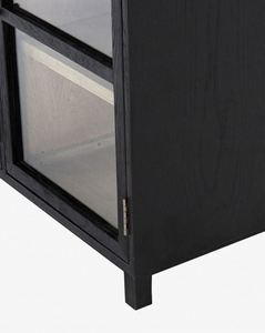 Meuble de rangement mural simple en bois massif de style américain haut de gamme pour vaisselle, idéal pour salon ou meuble TV d'hôtel - Product Image 4