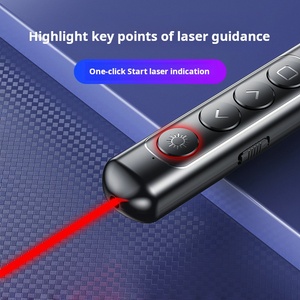 Factory Direct 2.4G Wireless Presenter 100M Range PPT Remote Control Pen Volume Adjust Laser <strong>Pointers</strong> for Office Meeting - Product Image 6
