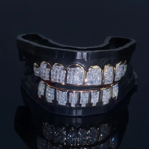 Grillz Premium en Moissanite pour Dents, en Argent Sterling 925, Bijoux de Mode sur Mesure à Brillance Éclatante - Product Image 6