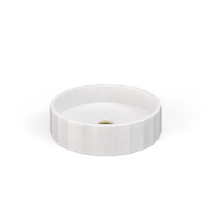 Faceted Geometric Pink Concrete Washbasin <b>Wall</b> Hung Cement Vessel Sink Pastel GFRC Bathroom Lavabo Vietnam Manufacturer - Product Image 6