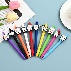 Stylo de <span class=keywords><strong>dentiste</strong></span> en plastique multicolore, motif infirmière de dessin animé, cadeau d'appréciation pour les dentistes, mignon et doux, pour les infirmières - Product Image 3