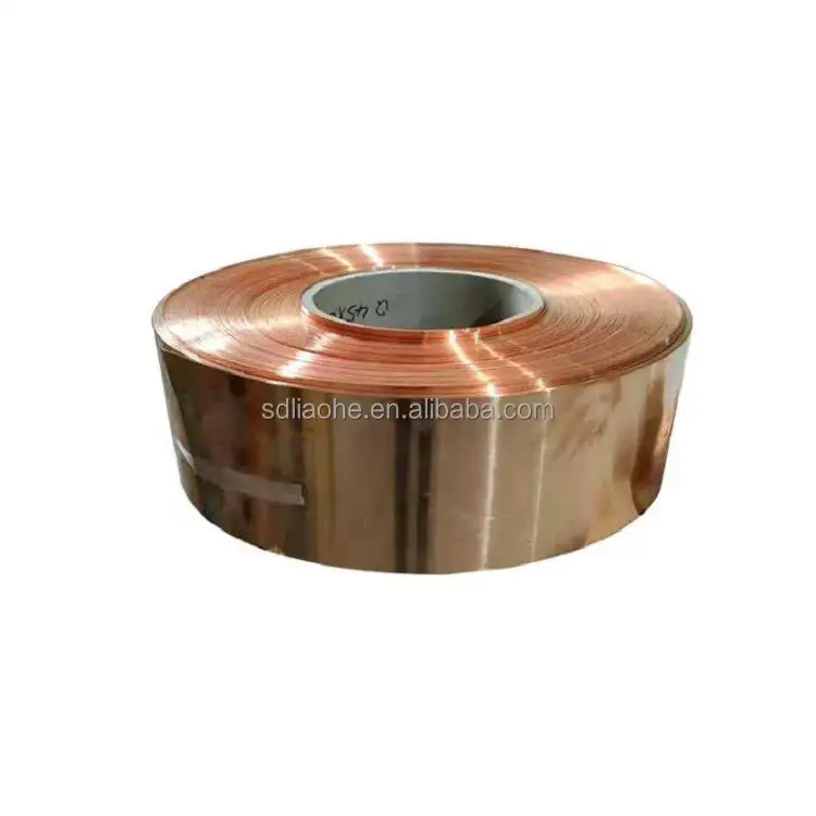 High quality 0.035mm micron copper foil strip extra thin C11000 copper foil copper strip price for Battery