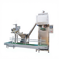Automatische 10kg 50kg Abfüllmaschine für Kleinunternehmen Reis Dünger Pellets Mais Verpackungs- und Versiegelungsmaschine mit Trichter