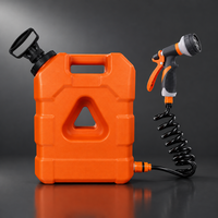 Pulvérisateur portable à pompe manuelle pour réservoir d'eau sous pression, avec tuyau et buse, idéal pour le camping, le lavage de voiture et les voyages