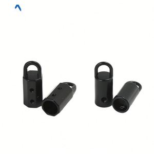 Meishi Hardware – Lanière de téléphone portable électrophorétique noire, avec anneau à ressort métallique à vis simple ou double trou pour horloge suspendue - Product Image 1