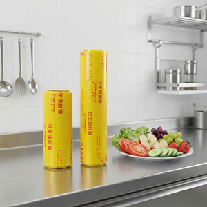 Película Adhesiva de <span class=keywords><strong>PVC</strong></span> de Grado Alimenticio, Alta Transparencia, Rollo Grande, Resistente a Desgarros, Personalizable - Product Image 1