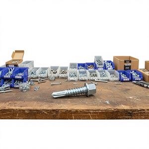 Tornillos Autoperforantes de Cabeza Hexagonal PDC, Acero al Carbono Galvanizado/Zinc/Fosfato, Métricos/Pulgadas, Clase 8, Fijaciones para Techos, OEM Personalizado - Product Image 1