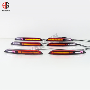 Luz Trasera LED Multifunción para Parachoques, Luz Antiniebla, Bombilla Trasera Automática, Reflector de Freno para Honda Civic <span class=keywords><strong>2021</strong></span> 2022 2023, Accesorios - Product Image 6