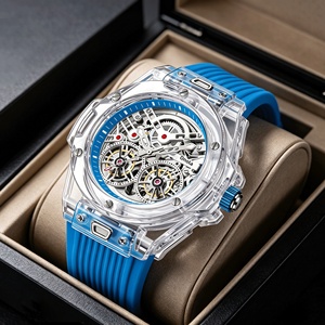 Nuevo Reloj Mecánico Automático de Doble Rotor ONOLA ON3835 para Hombre, Correa de Acrílico, Esfera con Agujas, Resistencia al Agua de 30 m - Product Image 3