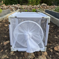 Cage d'isolement pliable et antirouille pour l'élevage d'insectes, enclos d'observation pour jardin domestique avec cadre assemblable et maille transparente
