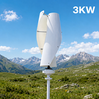 3KW Spiral-Vertikalachsen-Windturbinengenerator mit Geringer Vibrationsentwicklung und Verlängerter Turmrückstandsdauer