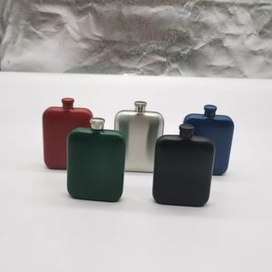 Wholesale Powder Coated Stainless Steel Flask 6 oz Hip Flasks for Men Women Groomsman Bridesmaid Birthdays Gift - Product Image 6