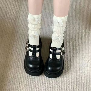 Ballet <b>Girl</b> Knee <b>Socks</b> White Solid Color Cotton Breathable Sweat Absorbing Women Youth Lolita Style - Product Image 2