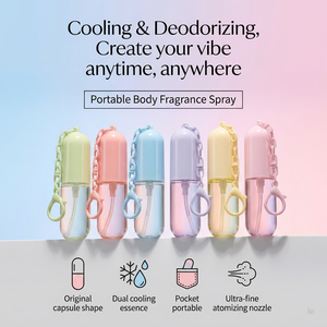 Mini <span class=keywords><strong>Spray</strong></span> Rinfrescante Portatile per il Corpo, Deodorante Tascabile, <span class=keywords><strong>Spray</strong></span> Estivo Rinfrescante per Viaggi all'Aperto, Colorato - Product Image 1
