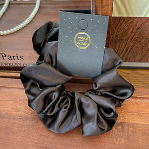 Offre Spéciale à la mode Satin élastique bandes de cheveux Texture chouchous cheveux accessoires bandeau pour les femmes - Product Image 6