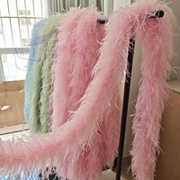 Boas en plumes d'autruche douces, 3 plis, teintes, colorées et moelleuses pour fêtes, mariages, robes de danse, vêtements et costumes