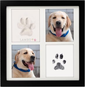 Kit d'empreintes de pattes en encre et argile avec tampon encreur Clean-Touch pour chien et chat, pour la création de grands cadres photo en bois souvenir, vente en gros - Product Image 1