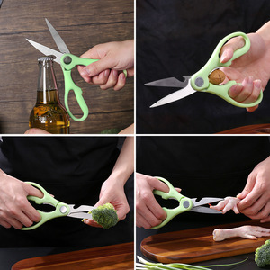 Multifunctional Kitchen Scissors Stainless Steel Heavy Duty For Meat Vegetable Bone Cutting Household Use - Product Image 2