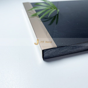 ขอบตกแต่งผนัง EX484 สแตนเลส 304 สำหรับปิดขอบกระเบื้อง ลายเส้นผม ขอบสแตนเลสแบบ L สำหรับงานออกแบบตกแต่งภายในเชิงพาณิชย์ - Product Image 3