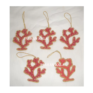 Super Sublimation Fabric <b>Tree</b> Shape <b>Ornament</b> Of Zari Embroidery Handmade Design Christmas <b>Tree</b> Decoration Hanging <b>Ornament</b> - Product Image 1