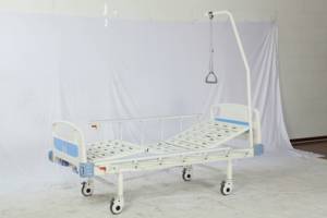 Vente chaude ABS tête deux manivelle lit d'hôpital clinique lits d'hôpital médical - Product Image 4