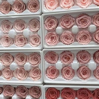 Rose éternelle Naturecho 4-5 cm, fleurs séchées, cadeaux écologiques pour mariage, cadeaux pour la Saint-Valentin, emballage de luxe personnalisé