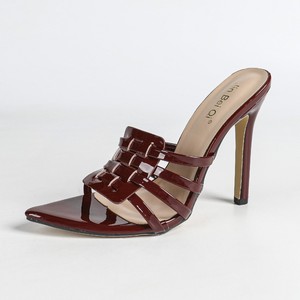 Sandalias de Tacón Alto Doradas Elegantes para Mujer, con Tiras Trenzadas y Punta Puntiaguda, para Banquetes y Trabajo - Product Image 6