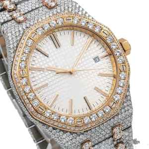 Reloj de Acero Inoxidable con Movimiento Mecánico Automático de Lujo, Detalles de Moissanita, Diseño Moderno Unisex de Primera Calidad - Product Image 2